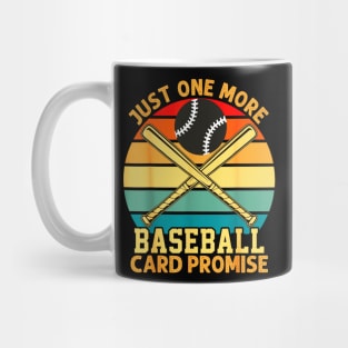 Just one more baseball card promise, sports, trading cards Mug